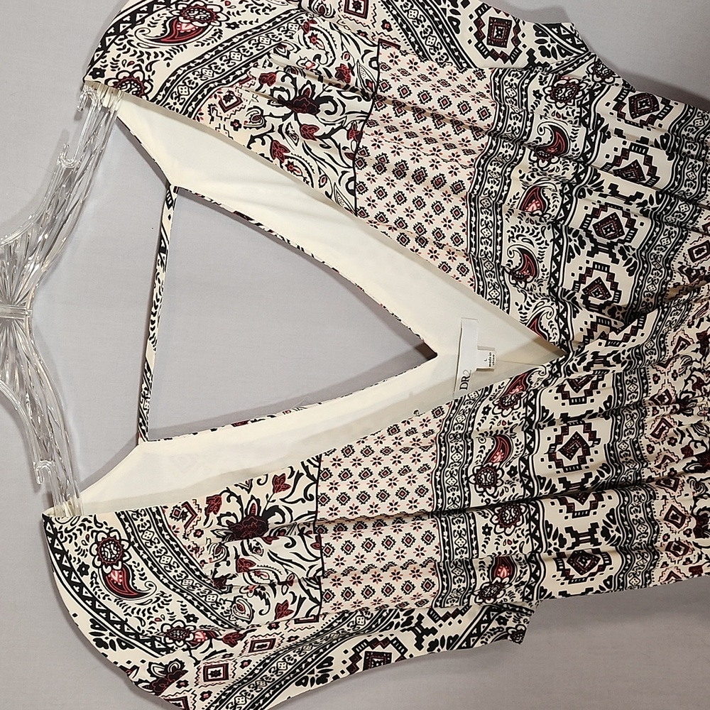 DR2 Bohemian Patterned Dress Size L - Picture 3 of 5